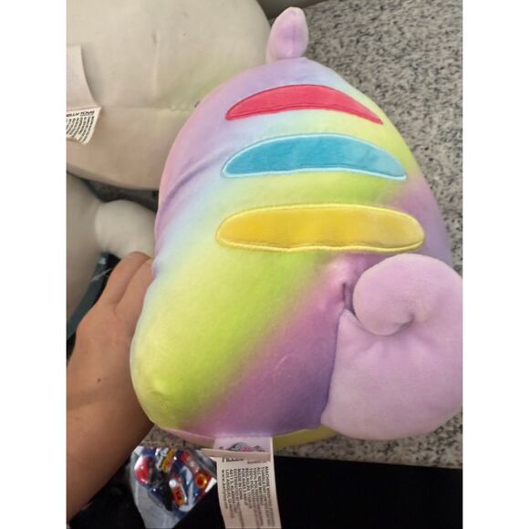 Squishmallows 8" Dr. Hoot the Owl, NARWHAL 10” Plush & Honeydew Chameleon, 8 Inc - Picture 5 of 9